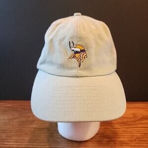 Vintage Minnesota Vikings Logo Hook Loop Adjustable Baseball Cap Hat Embroidered